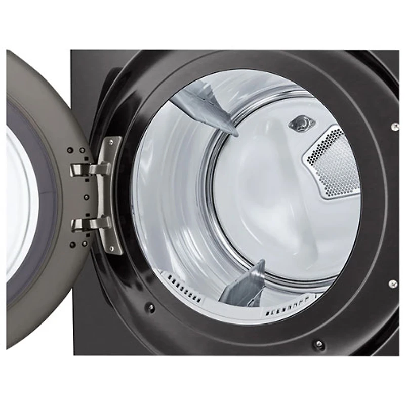 LG 7.4 Cu. Ft. Electric Steam Dryer (DLEX6500B) - Black Steel