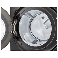 LG 7.4 Cu. Ft. Electric Steam Dryer (DLEX6500B) - Black Steel