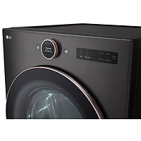 LG 7.4 Cu. Ft. Electric Steam Dryer (DLEX6500B) - Black Steel