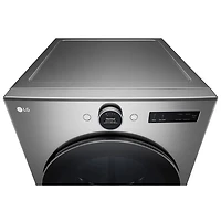 LG 7.4 Cu. Ft. Gas Steam Dryer (DLGX5501V) - Graphite Steel
