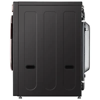 LG 5.8 Cu. Ft. High Efficiency Front Load Steam Washer (WM6500HBA) - Black Steel