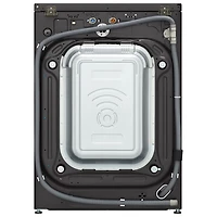 LG 5.8 Cu. Ft. High Efficiency Front Load Steam Washer (WM6500HBA) - Black Steel