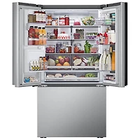 LG 36" 26 cu. ft. Smart Mirror InstaView Counter-Depth MAX French Door Refrigerator w/ Ice Dispenser - Stainless