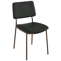 Sullivan Contemporary Polyester Dining Chair - Black/Bronze
