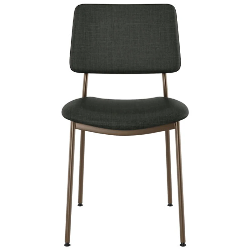 Sullivan Contemporary Polyester Dining Chair - Black/Bronze
