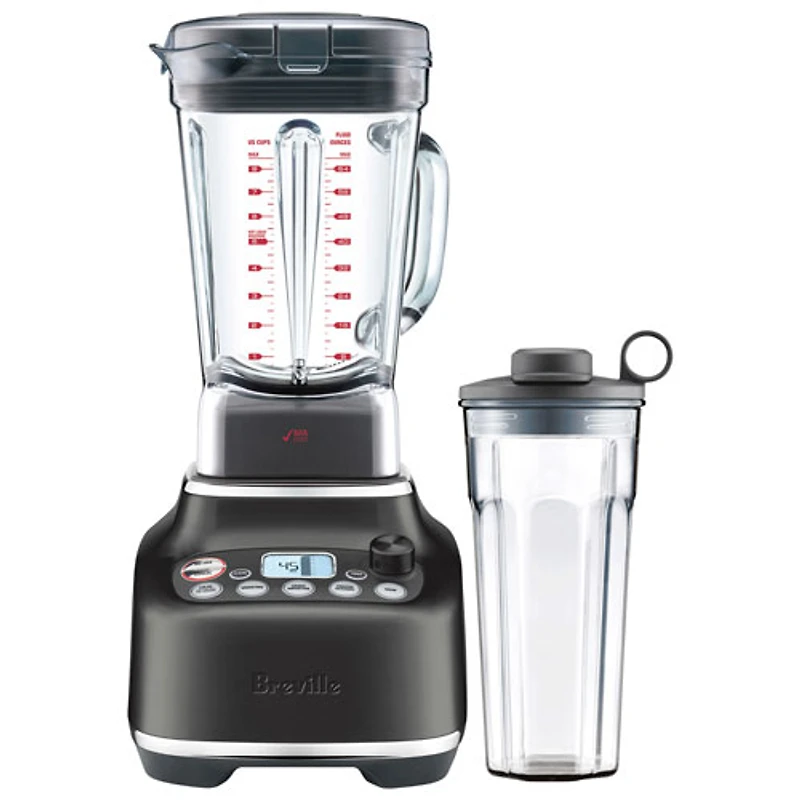 Mélangeur sur socle de 1800 W de 2 L Super Q de Breville - Acier inoxydable noir