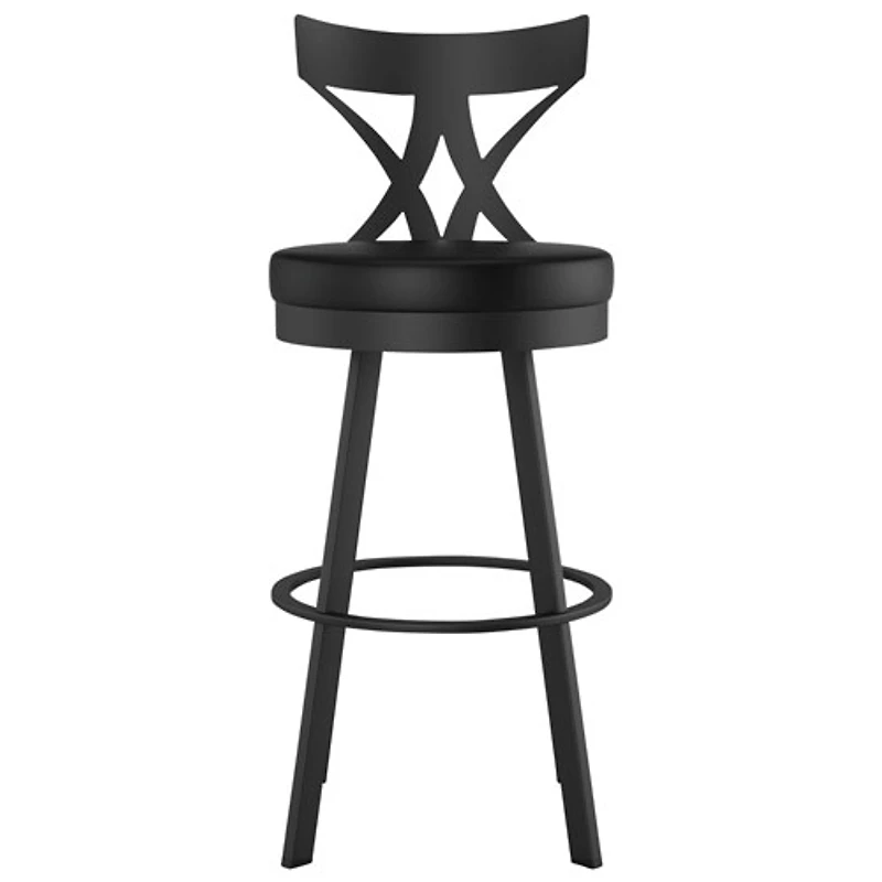 Tabouret de bar moderne à hauteur de comptoir Washington - Noir
