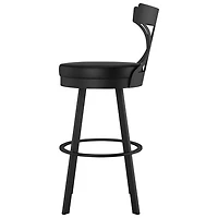 Tabouret de bar moderne à hauteur de comptoir Washington - Noir