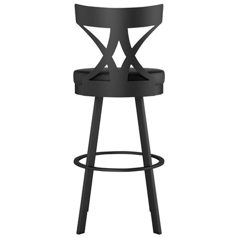 Tabouret de bar moderne à hauteur de comptoir Washington - Noir