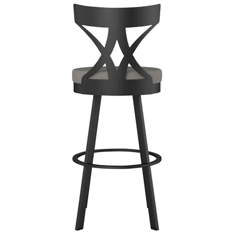 Washington Modern Bar Height Barstool - Taupe Grey/Black