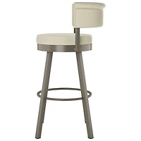 Rosco Contemporary Counter Height Barstool - Cream Boucle/Grey