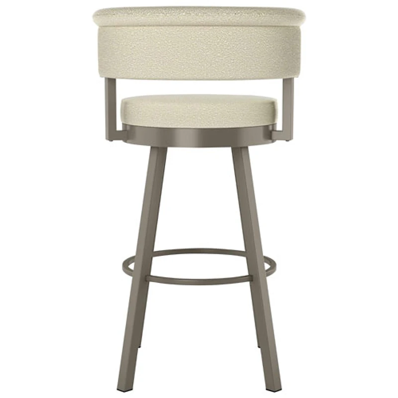 Rosco Contemporary Counter Height Barstool - Cream Boucle/Grey