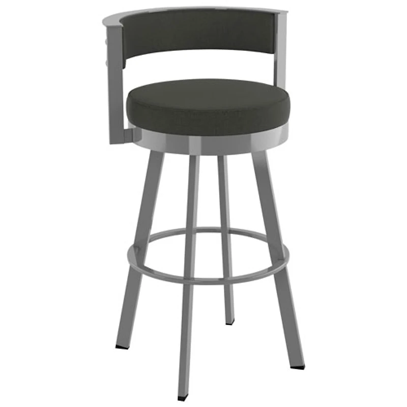 Tabouret de bar contemporain à hauteur de bar Browser - Anthracite/Gris métallique
