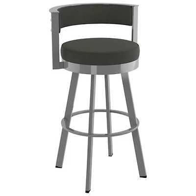 Tabouret de bar contemporain à hauteur de bar Browser - Anthracite/Gris métallique