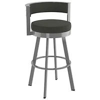 Tabouret de bar contemporain à hauteur de bar Browser - Anthracite/Gris métallique