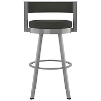 Tabouret de bar contemporain à hauteur de bar Browser - Anthracite/Gris métallique
