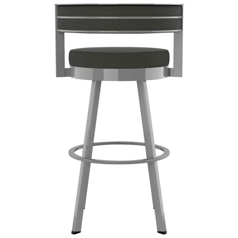 Tabouret de bar contemporain à hauteur de bar Browser - Anthracite/Gris métallique