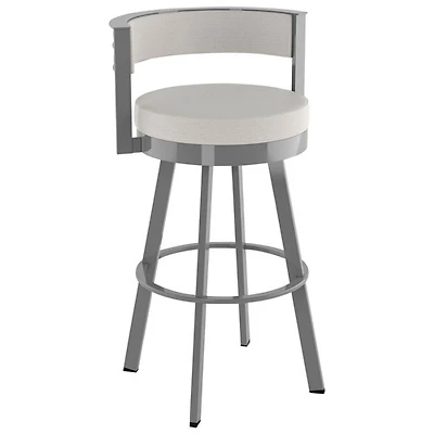 Tabouret de bar contemporain à hauteur de bar Browser - Gris pâle/Gris métallique