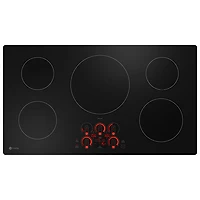Surface de cuisson à induction de 36 po à 5 éléments Profile de GE (PHP7036DTBB) - Noir