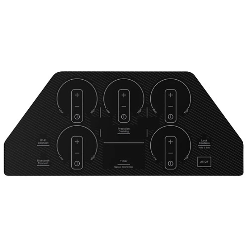 Surface de cuisson à induction de 36 po à 5 éléments Profile de GE (PHP7036DTBB) - Noir