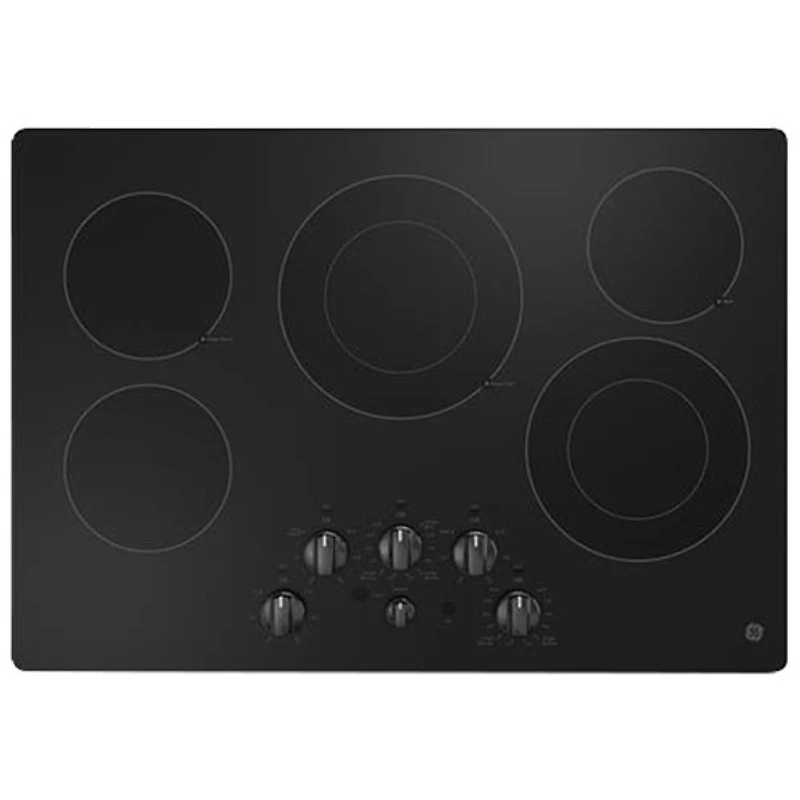 Surface de cuisson électrique de 30 po à 5 éléments de GE (JEP5030DTBB) - Noir