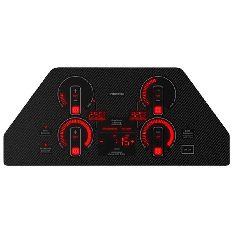 GE Profile 30" 4-Element Induction Cooktop (PHP7030DTBB) - Black