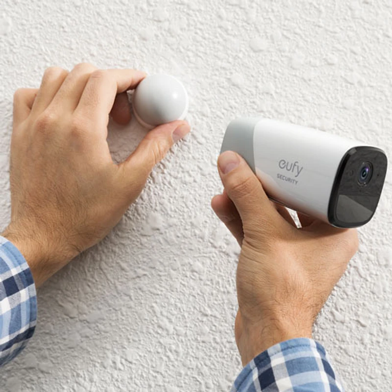 Système de surveillance sans fil eufyCam 2 Pro avec 3 caméras compactes 2K - Blanc - Partenaire détaillant exclusif
