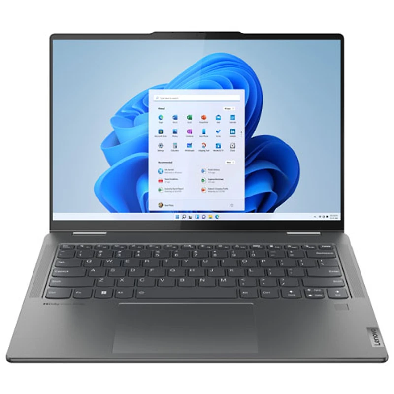 Portable 2-en-1 à écran tactile de 14 po Yoga 7 de Lenovo - Gris tempête (Evo i5-1335U d'Intel/SSD 512 Go/RAM 16 Go)