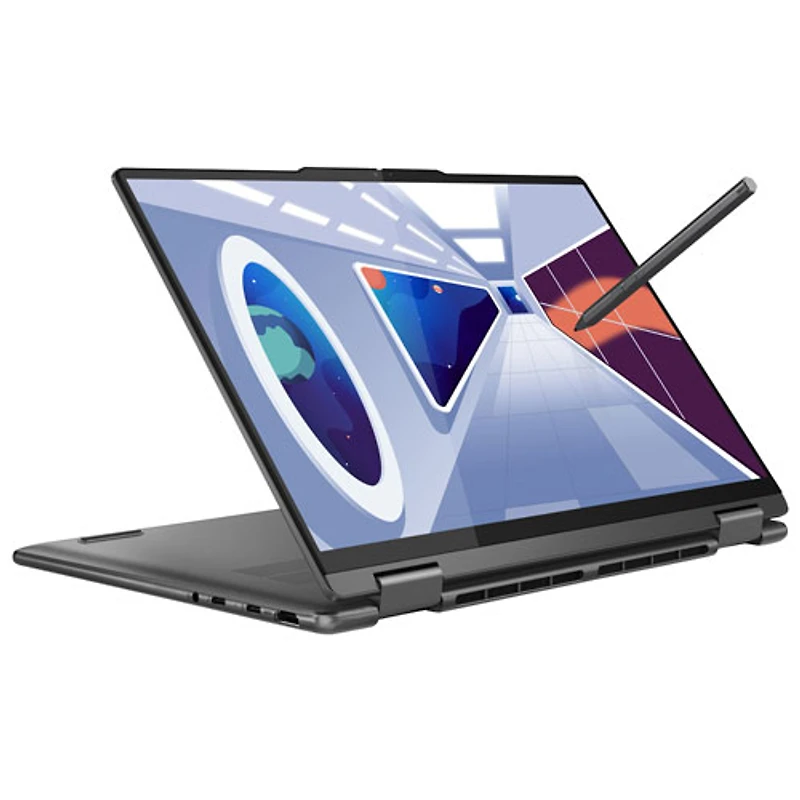 Portable 2-en-1 à écran tactile de 14 po Yoga 7 de Lenovo - Gris tempête (Evo i5-1335U d'Intel/SSD 512 Go/RAM 16 Go)