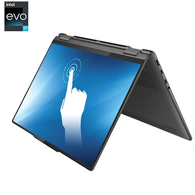 Portable 2-en-1 à écran tactile de 14 po Yoga 7i de Lenovo - Gris tempête (Evo i7-1355U d'Intel/SSD 1 To/RAM 16 Go)