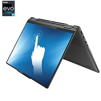 Portable 2-en-1 à écran tactile de 14 po Yoga 7i de Lenovo - Gris tempête (Evo i7-1355U d'Intel/SSD 1 To/RAM 16 Go)