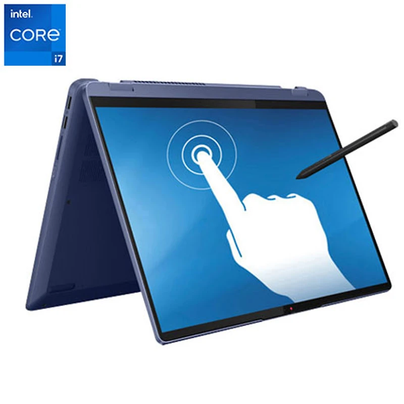 Portable IdeaPad Flex 5i 2-en-1 TS 16 po de Lenovo - Bleu abyssal (Core i7-1355U Intel/SSD 512 Go/RAM 16 Go)