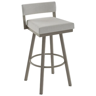 Tabouret de bar contemporain à hauteur de comptoir Travis - Beige-gris/Gris
