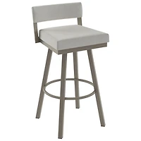 Travis Contemporary Counter Height Barstool - Grey Beige/Grey