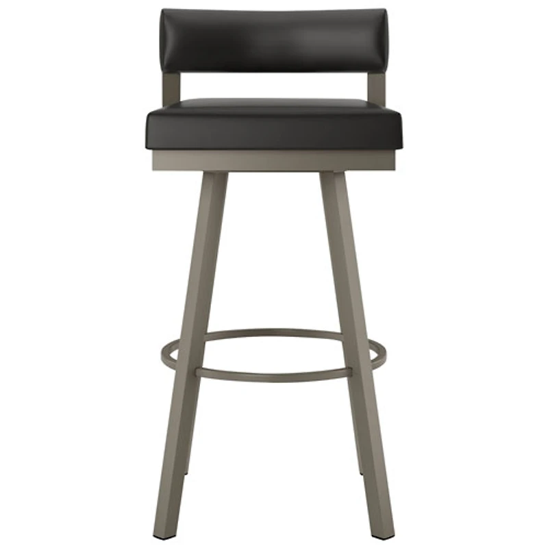 Tabouret de bar contemporain à hauteur de comptoir Travis - Noir/Gris