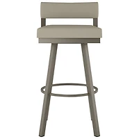 Tabouret de bar contemporain à hauteur de bar Travis - Grège/Gris