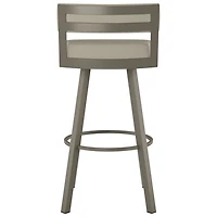 Tabouret de bar contemporain à hauteur de bar Travis - Grège/Gris