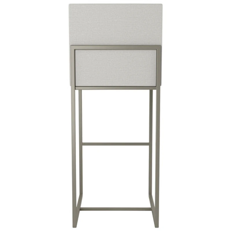 Tabouret de bar traditionnel à hauteur de bar Derry - Gris pâle/Gris