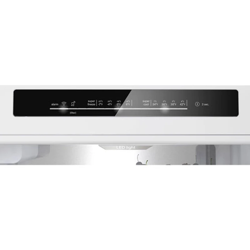 Réfrigérateur à congélateur inférieur 12,8 pi³ 25 po avec distributeur d'eau de Bosch (B24CB80ESS) - Acier inoxydable