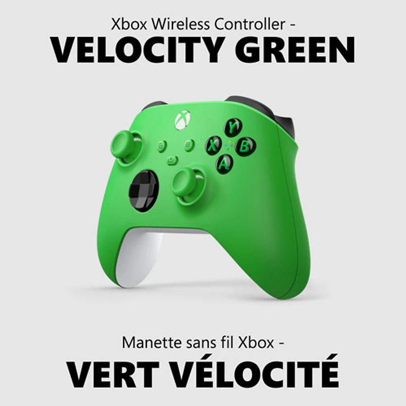 Manette sans fil XBOX pour XBOX Series X|S/XBOX One/Windows - Vert vélocité
