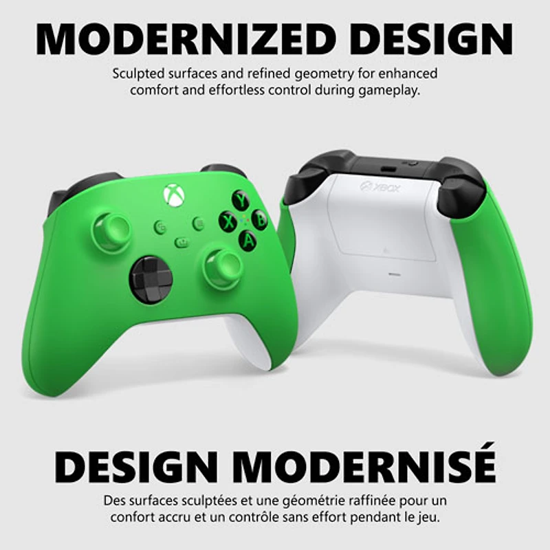 Manette sans fil XBOX pour XBOX Series X|S/XBOX One/Windows - Vert vélocité
