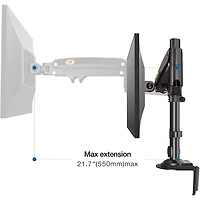 Support inclinable pour moniteur de bureau H100 de 22 à 35 po de North Bayou - Noir