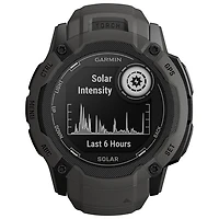 Montre intelligente multisport Bluetooth de 53 mm Instinct 2X Solar de Garmin - Graphite