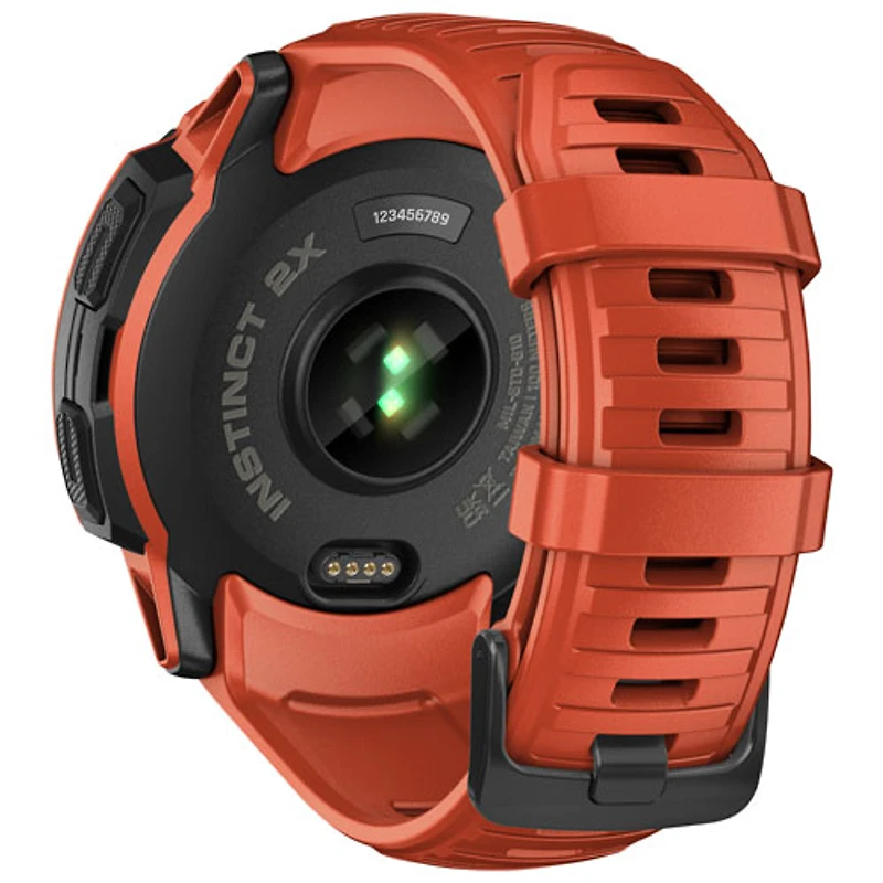 Garmin Instinct 2X Solar 53mm Bluetooth Mutlisport Smartwatch - Flame Red