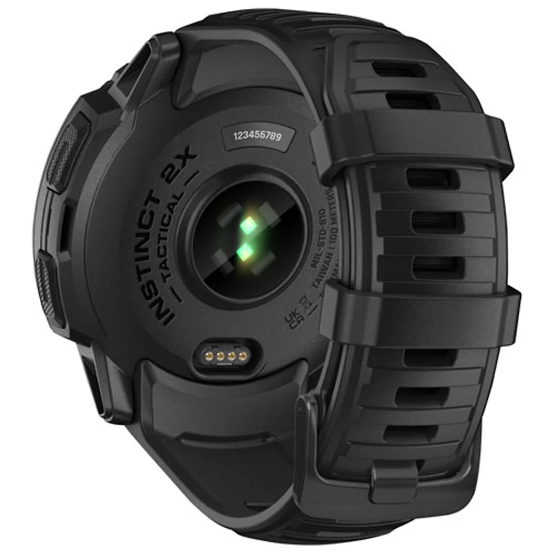 Montre intelligente multisport Bluetooth de 53 mm Instinct 2X Solar Tactical Edition de Garmin - Noir