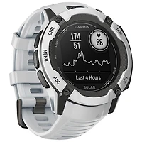 Montre intelligente multisport Bluetooth de 53 mm Instinct 2X Solar de Garmin - Blanc