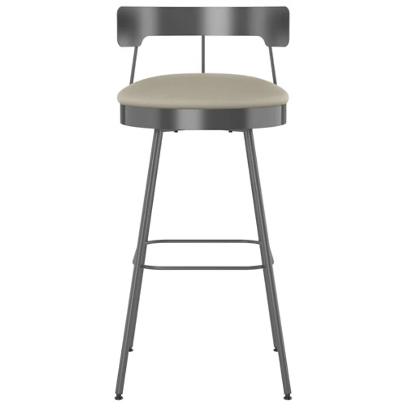 Monza Contemporary Counter Height Barstool - Greige/Dark Grey