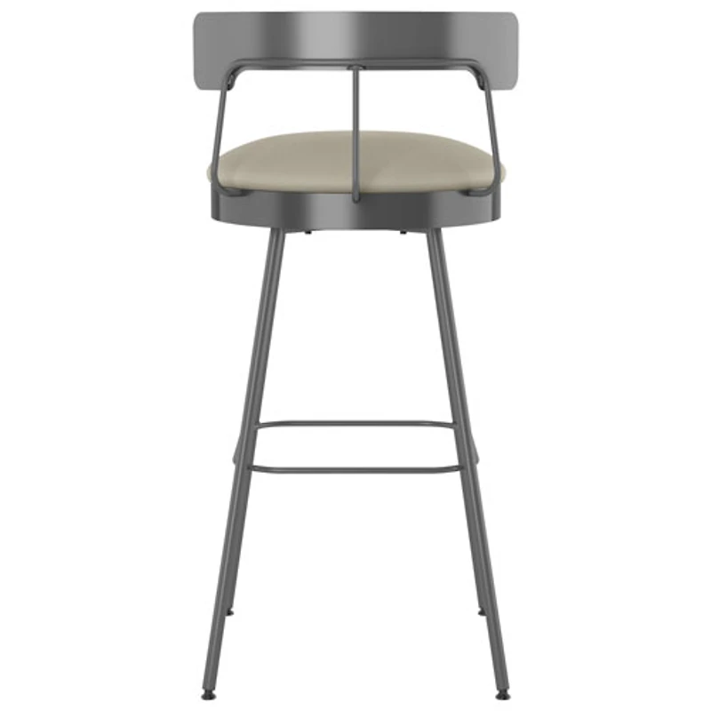 Monza Contemporary Counter Height Barstool - Greige/Dark Grey