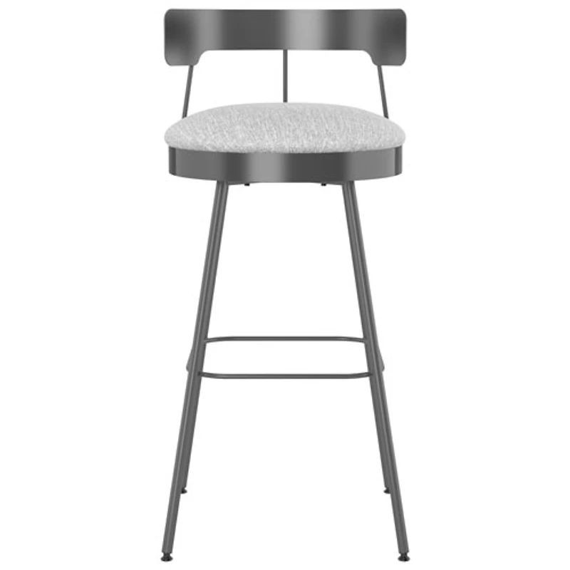 Monza Contemporary Bar Height Barstool - Grey White/Dark Grey