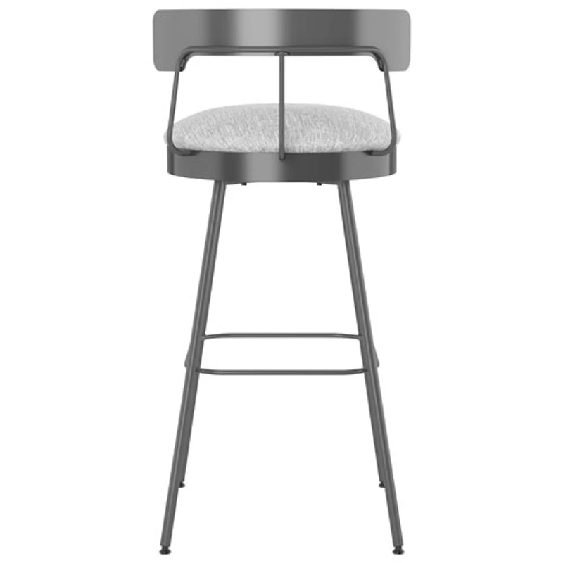 Monza Contemporary Bar Height Barstool - Grey White/Dark Grey